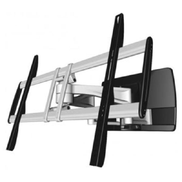 Aavara A8050 Aavara neig- und schwenkbare Wandhalterung A8050, für Flachbildschirme 94 - 165 cm (37" - 62"), bis 85 kg, schwarz / silber