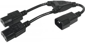 Exertis Connect 808430 Y-Kaltgeräte-Netzanschlusskabel, 0,3 m