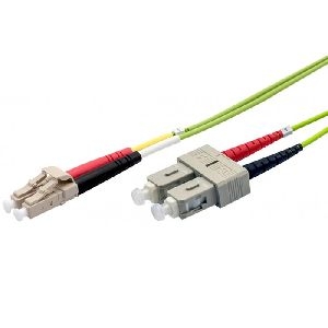 Ekivalan COZOM5DCLC2SL0500A Ekivalan LWL Duplex Patchkabel OM5, 50/125 µm, LC/SC, limettengrün, 50,0 m