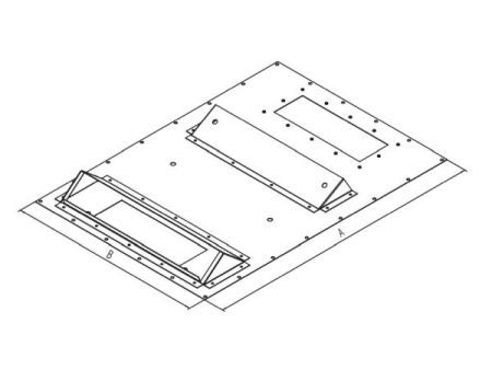 Triton RAC-RV-X81-Y6 Triton RAC-RV-X81-Y6, Zusatzblende für die Montage der Klimaeinheit Typ X1, X2 , längs auf dem Verteiler B800xT1000 mm