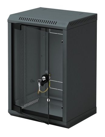 Triton RBA-09-AS3-BAX-C1 Triton 10" Wandgehäuse RBA-10, 1-teilig, 9 HE, 310 x 260 mm, schwarz RAL 9005