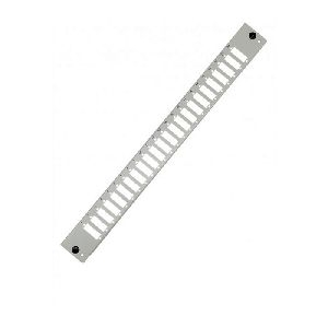 Tecline 20500005 Tecline Frontblende für 19" Spleißbox 1 HE, 24x SC Duplex / LC Quad, lichtgrau RAL 7035