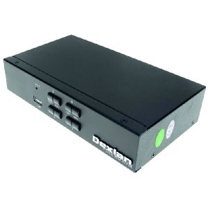 Dexlan 61093 Dexlan HDMI 1.4 KVM Switch, 4k UHD, USB, 4-fach, Desktop