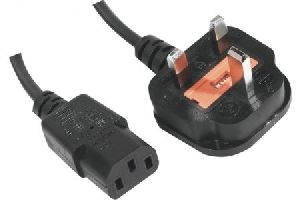 Exertis Connect 809010 Netzanschlusskabel England, Stecker an Kaltgerätebuchse, schwarz, 1,8 m