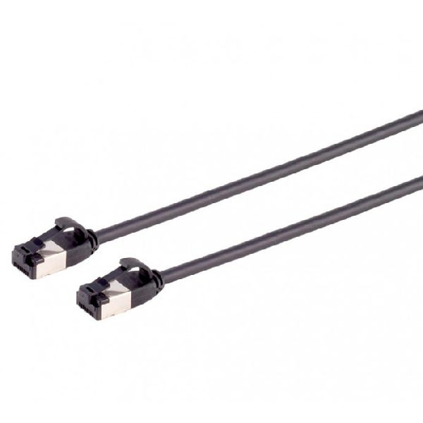 Flexline FL31-47035 Flexline Patchkabel Cat. 8.1, U/FTP, extra dünn, TPE, halogenfrei, schwarz, 2,0 m