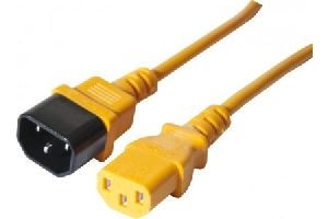 Exertis Connect 808074 Kaltgeräte-Verlängerungskabel, IEC C13 , orange, 0,6m