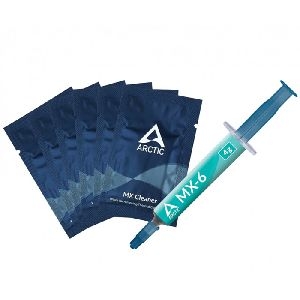 Arctic ACTCP00084A Arctic Wärmeleitpaste MX-6, Tube mit 4 Gramm, mit 6 Reinigungstüchern MX Cleaner