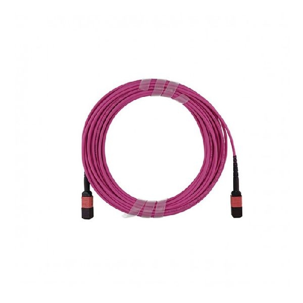 BlueOptics SFP5252FU7.5MKB BlueOptics MPO LWL Kabel, 2 x MPO female, 12 Fasern, 50/125 µm, OM4, Belegung B, erikaviolett, 7,5 m