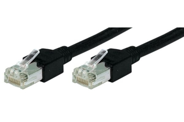 Tecline 713015S Tecline Patchkabel Cat. 5e, SF/UTP, halogenfrei, schwarz, 1,5 m
