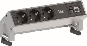 Bachmann 902301 Bachmann DESK 2 Facility System, 3 x Schutzkontakt, 1