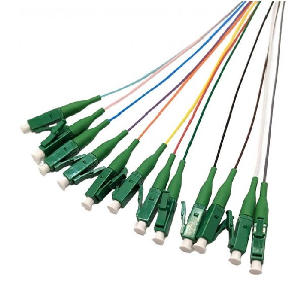 Tecline 20500020 Tecline LWL Faserpigtails, OS2, farbig, LC/APC 8°, 2,0 m, 12 Stück