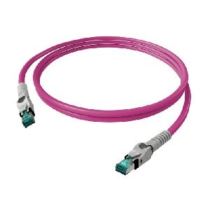 EasyLan CP1OVMSMS0010 EasyLan VarioBoot Patchkabel Cat.6A (ISO/IEC), winkelbar, S/FTP, violett, 1,0 m
