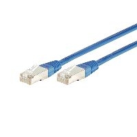 Dexlan 858323 Dexlan Patchkabel Cat. 6A, S/FTP (PiMF), blau, 15,0 m