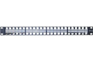 Dexlan 258152 Dexlan Modulträger für 48 Keystone-Anschlussbuchsen, 19"
