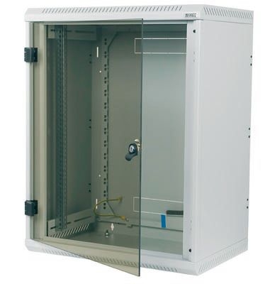 Triton RBA-15-AS4-CAX-A1 Triton 19" Wandgehäuse RBA, 1-teilig, 15 HE, 600 x 395 mm, lichtgrau RAL 7035