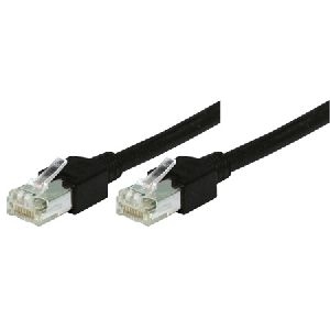 Tecline 71301S Tecline Patchkabel Cat. 5e, SF/UTP, halogenfrei, schwarz, 1,0 m