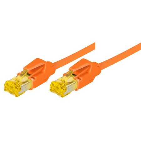 Tecline 72220A Tecline Patchkabel Cat. 6A (ISO/IEC), S/FTP, halogenfrei, mit Rastnasenschutz, orange, 20,0 m