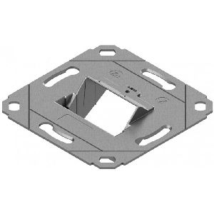 EasyLan CKVD1DS EasyLan Modulaufnahme SL, 45°-Abgang, ohne Zentralplatte, 1-/2-fach, weiß ähnlich RAL 9010, 5 Stück