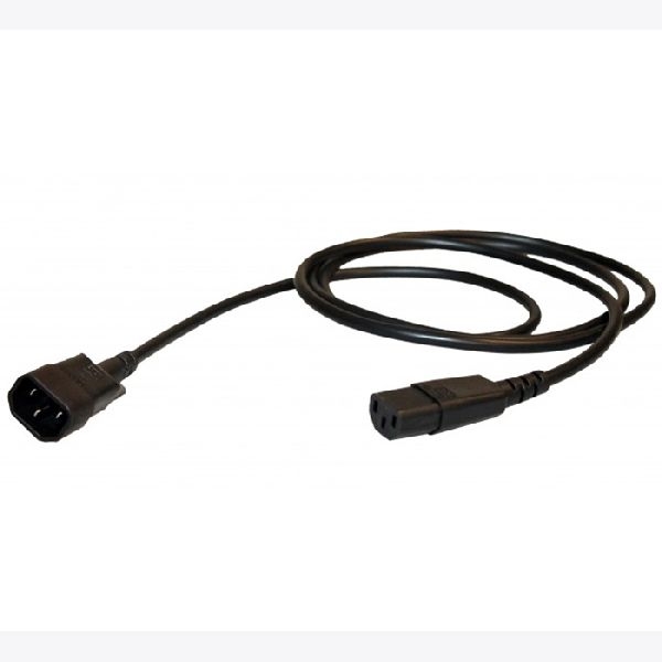 Bachmann 356171 Bachmann Kaltgeräteverlängerungskabel, C14 Stecker C13 Buchse, 2,0 m, schwarz
