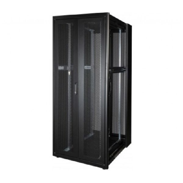 Ekivalan BEPF42U80120BL772-A Ekivalan 19" Netzwerkschrank, BEPF Serie, 42 HE, 800 x 1200 mm, schwarz