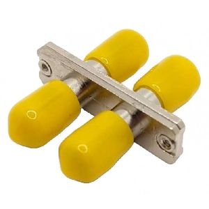 Tecline 20500058 Tecline LWL Kupplung, 2x ST / 2x ST, OS2, Schutzkappen gelb