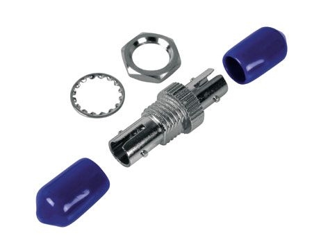 Tecline 395300 LWL Kupplung ST/ST, Simplex, Singlemode, Metall-Gehäuse mit Keramik-Ferrule