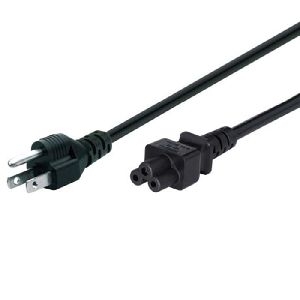 Tecline 35902US Netzanschlusskabel USA, Stecker an 3pol Buchse C5, schwarz, 1,8 m