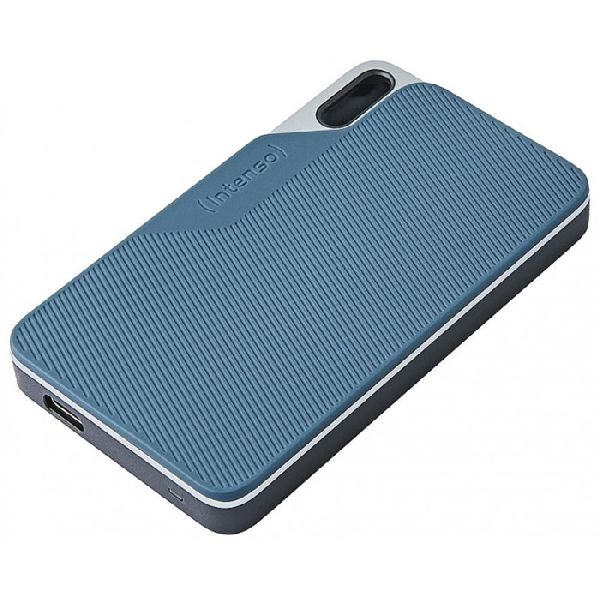 Intenso 3826440 Intenso externe SSD TX100, USB 3.2, 250 GB, grau-blau