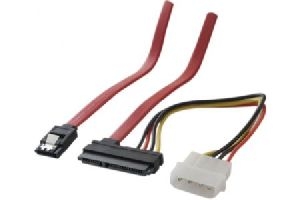 Exertis Connect 147551 SATA-Kabel 2 in 1 mit Molex Stromanschluss, 50c