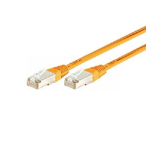 Exertis Connect 853355 Patchkabel Cat. 6, F/UTP, PoE+, orange, 50,0 m