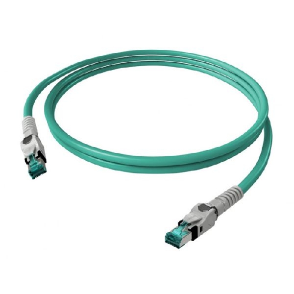 EasyLan CP1OTMSMS0075 EasyLan VarioBoot Patchkabel Cat.6A (ISO/IEC), winkelbar, S/FTP, türkis, 7,5 m