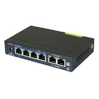 Dexlan 323064 Dexlan Fast Ethernet Switch, 6 x 100/10 Mbit/s 4 x PoE+