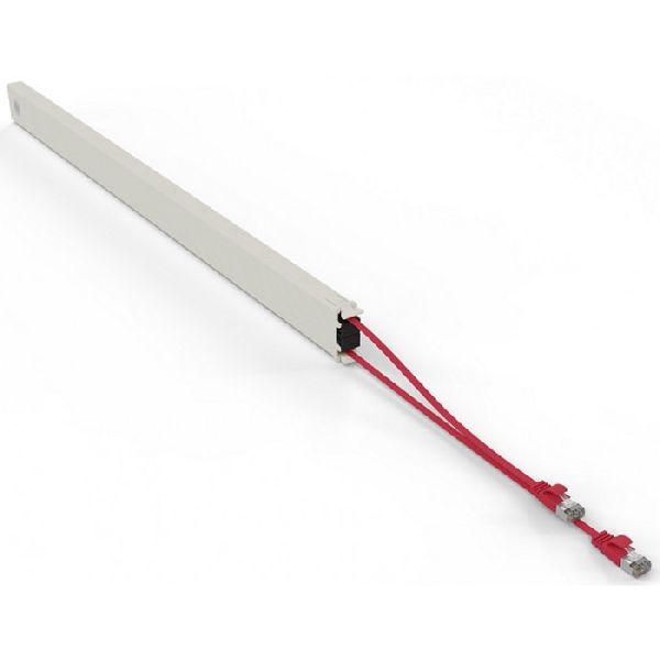 Patchbox CONE46STPRD patchbox.one/Cassette 46RU (2,5 m), Cat. 6a, U/FTP, PoE, rot