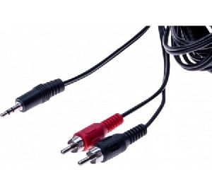 Exertis Connect 108561 Audiokabel, 3,5 mm Klinkenstecker an 2 x Cinch Stecker, 5,0 m