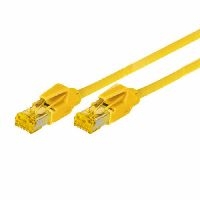 Tecline 78007Y Patchkabel S/FTP, PiMF, CAT.6A ISO IEC, gelb, 7,5 m