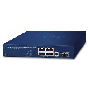 Planet GS-4210-8P2S Planet Gigabit Switch GS-4210-8P2S, 8 Port PoE+, 2 SFP Slots