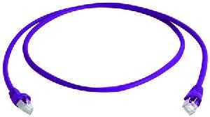 Telegärtner L00005A0103 / 100009014 Telegärtner Patchkabel Cat. 6A ISO/IEC, S/FTP (PiMF), halogenfrei, violett, 10,0 m