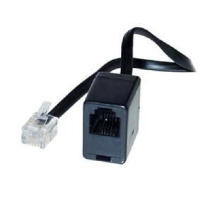 S-Conn 181100 Modular-Verlängerungskabel, RJ11 St. (6P4C) / RJ11 Bu. (6P4C), schwarz, 10,0 m