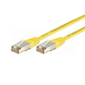 Exertis Connect 857080 Patchkabel Cat. 5e, F/UTP, gelb, 0,15 m