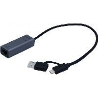 Exertis Connect 310761 USB 3.1 Gigabit Pro Netzwerk Adapter mit Typ C