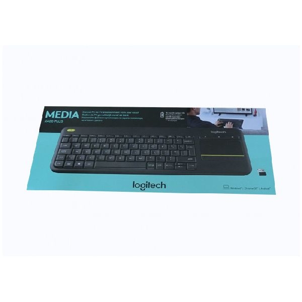 Logitech 920-007127 Logitech Keyboard K400 Plus REF Wireless, USB, schwarz