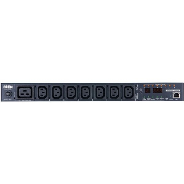 Aten PE6208G-AT-G ATEN schalt- und messbare PDU PE6208G-AT-G, 19", 1-phasig, 16 A, 1x C19, 7x C13, schwarz