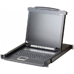 Aten CL1000N-ATA-XG ATEN Arbeitskonsole 48,2 cm (19") ( TFT Konsole, Rackmaster ), USB / PS/2, deutsches Layout