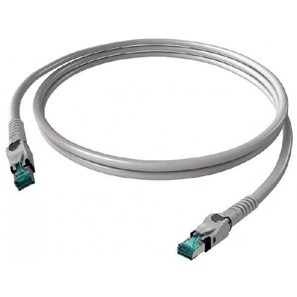 EasyLan CP1PAMSMS0010 EasyLan VarioBoot Patchkabel Cat.6A (ISO/IEC), PUR, winkelbar, S/FTP, grau, 1,0 m