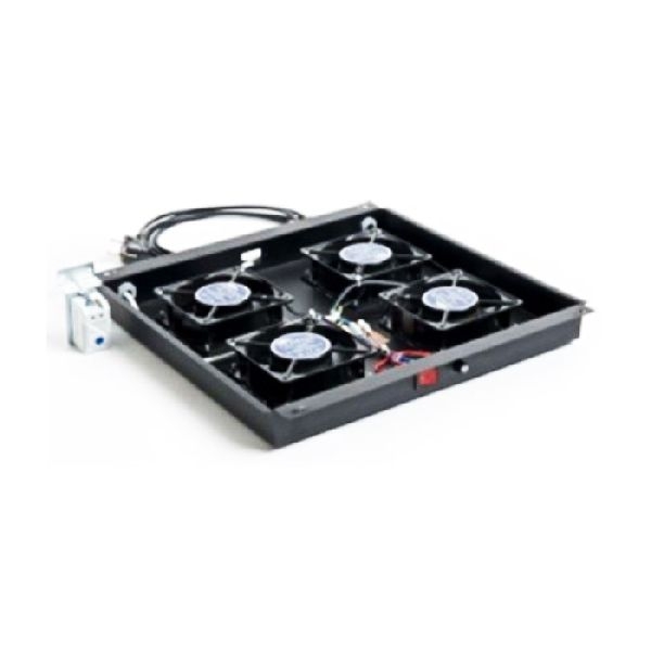 Ekivalan BEACCFANTHMTOP4BL Ekivalan 19" Dachlüftungsgerät, 4 Lüfter, schwarz