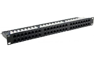Exertis Connect 257251 Patchfeld, Cat. 6, 48 Port, UTP, 1 HE, 19 Zoll, schwarz