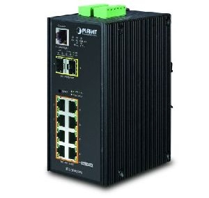 Planet IGS-10020PT Planet Industrial Gigabit Switch IGS-10020PT, 8 Port PoE, 2 Port SFP