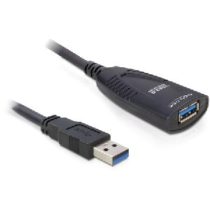 Delock 83089 DeLOCK Aktives USB 3.0 Verlängerungskabel, Stecker A auf Buchse A, 5,0 m