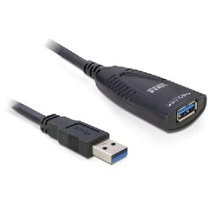 Delock 83089 DeLOCK Aktives USB 3.0 Verlängerungskabel, Stecker A auf Buchse A, 5,0 m