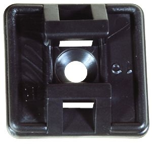 Tecline 690048S Befestigungssockel für Kabelbinder bis 4,8 mm Breite, schwarz, VE 100 Stück